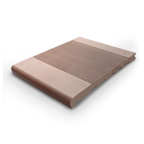 Ступень 322-30-4000 полнотелая брашированная Коричный (4м) Groentec ДПК