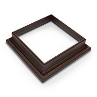 Крышка столба нижняя, 100-100, Шоколад